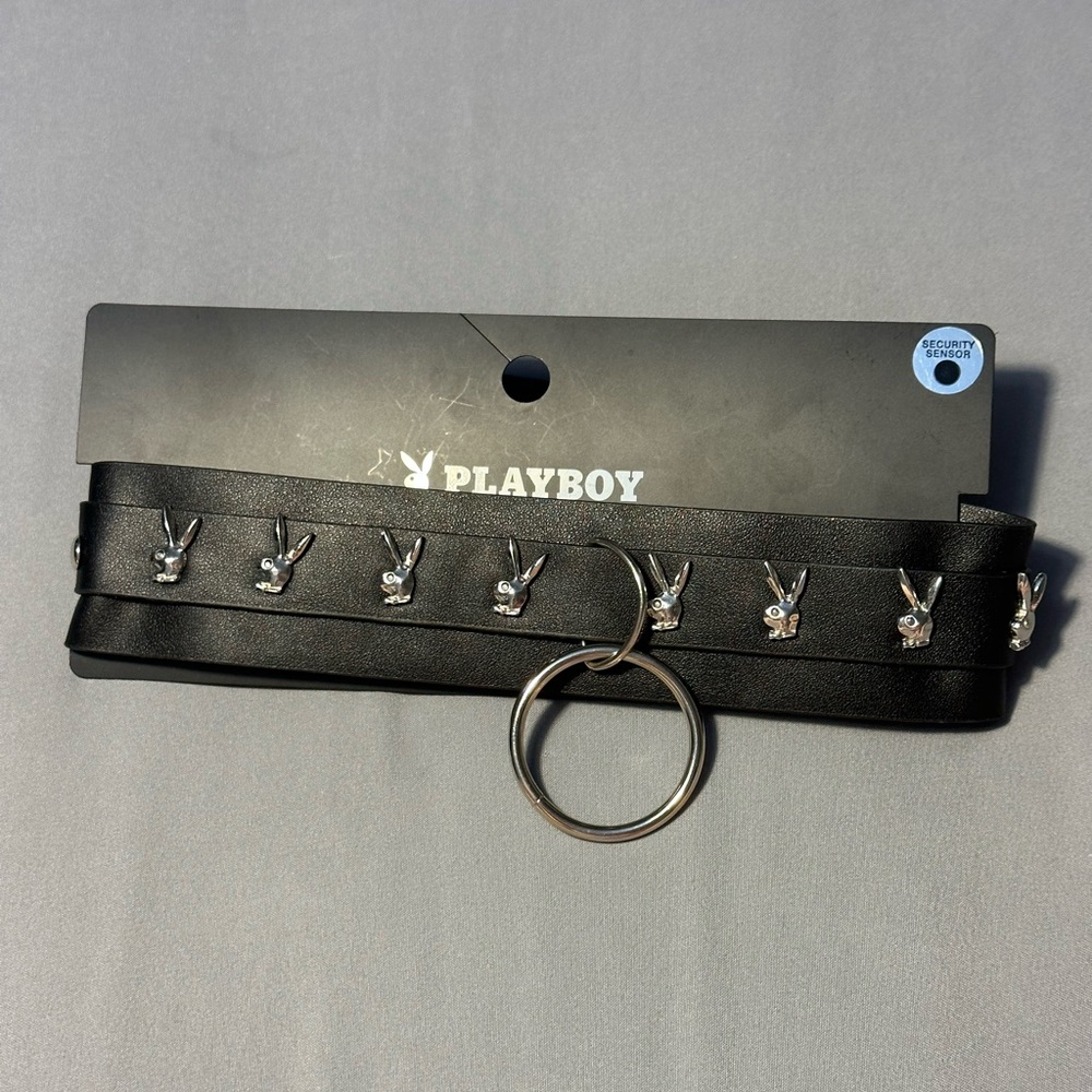 Playboy black choker necklace
